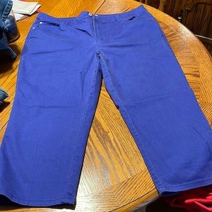 Jacklyn smith plus size 18 purple jeans wide leg